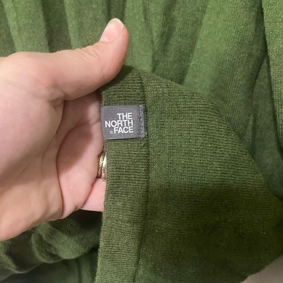 The North Face EUC color block 1/4 zip wool blend two tone sweater size L men's - Picture 6 of 6